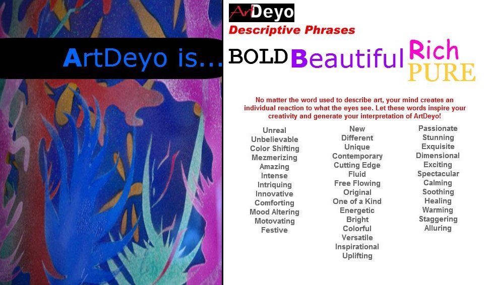 Descriptive Phrases ArtDeyo